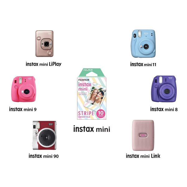 FUJIFILM INSTAX Mini Stripe Instant Film (10 Exposure) - Image 3