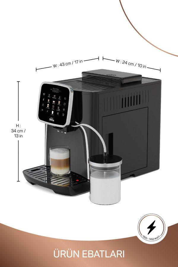 Arzum Okka Espresso Pro Fully Automatic Espresso Machine Chrome - Image 5