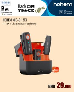 Hohem MIC-01 2-Person Wireless Microphone System for Lightning Devices (2.4 GHz)