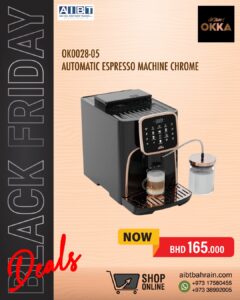 Arzum Okka Espresso Pro Fully Automatic Espresso Machine Chrome