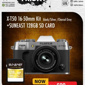 FUJIFILM X-T50 Mirrorless Camera with XF 16-50mm (Charcoal Silver)