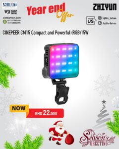 ZHIYUN CINEPEER CM15 15W RGB Video Light