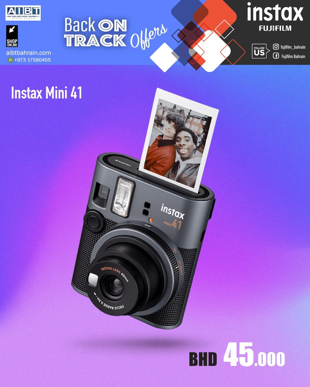 FUJIFILM INSTAX MINI 41 Instant Film Camera