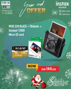 Fujifilm Wide Evo+10 Sheets wide film+Suneast Micro SD 128GB