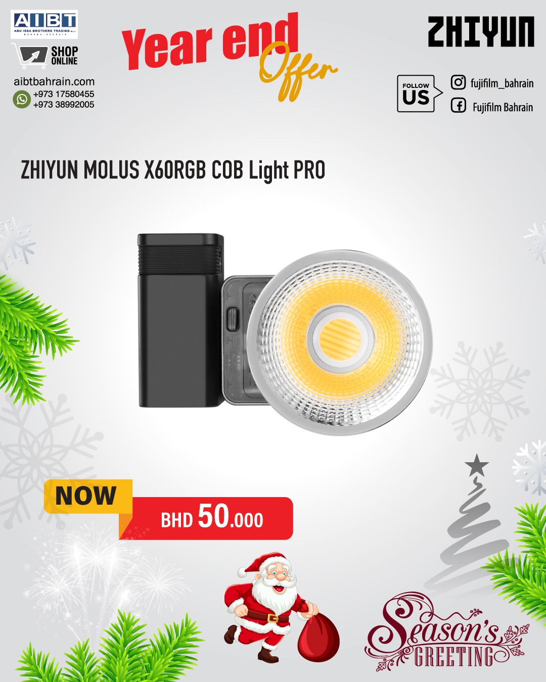 Zhiyun MOLUS X60RGB RGB LED Monolight PRO