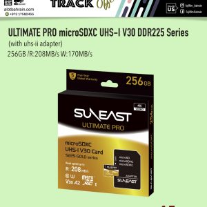 SUNEAST ULTIMATE PRO 256GB microSDXC UHS-I V30 DDR225 (with adapter)