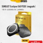 Eclipse E40 1TB PORTABLE SSD [MagSafe SSD] R: 4,000MB/s W: 3,500MB/s