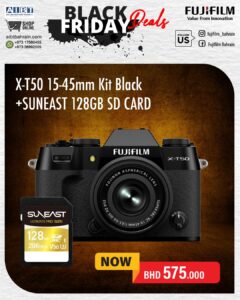FUJIFILM X-T50 Mirrorless Camera with XC 15-45mm f/3.5-5.6 Lens (Black)