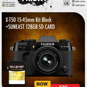 FUJIFILM X-T50 Mirrorless Camera with XC 15-45mm f/3.5-5.6 Lens (Black)